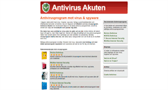 Desktop Screenshot of antivirusakuten.se